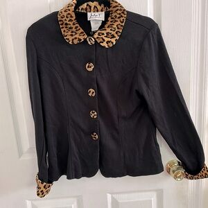 Vintage leopard print cardigan